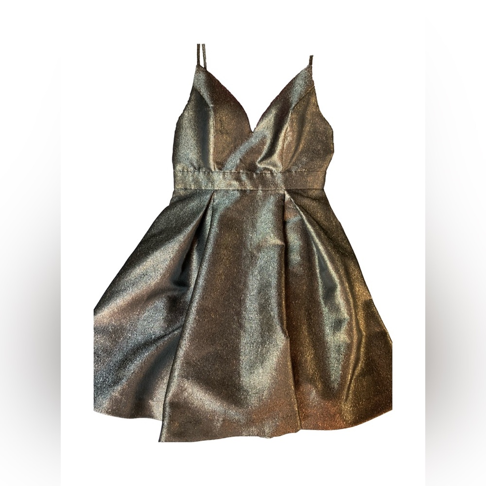 NWT: Fashion Nova HomeComing Dress Steal the Show/ Size M/ Bronze